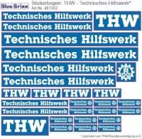 THW Modelle  Decal   BlueBrixx