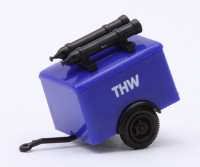 THW Modelle 1achs Kofferaufbau Anhänger Brekina