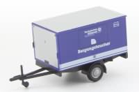 THW Modelle 1achs Kofferaufbau Anhänger Cloppenburg Herpa