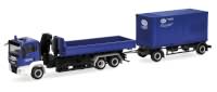 THW ModelleMAN TGS Abrollmulde LKW Lkr Singen Herpa