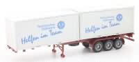 THW Modelle Containerchassi Sattelauflieger LV Hessen Herpa