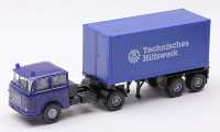 THW Modelle Containerchassi Sattelauflieger Hruska