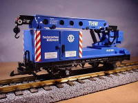 THW Modelle Eisenbahnwaggon LGB