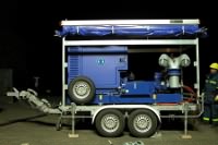 THW Modelle Tandem Schmutzwasserpumpe Anhänger MEK