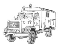 THW ModelleMagirus Mercur 125 A Gerätekoffer GKW MEK