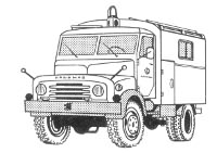 THW ModelleHanomag AL28 Kofferaufbau MKW MEK