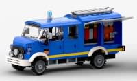 THW ModelleMercedes-Benz LA 1113 B Gerätekoffer GKW Modbrix