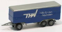 THW Modelle 3achs Kofferaufbau Anhänger MZZ