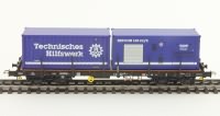 THW Modelle Eisenbahnwaggon Rivarossi