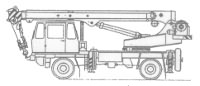 THW ModelleTAKRAF ADK 125-3 Kranwagen Siebert